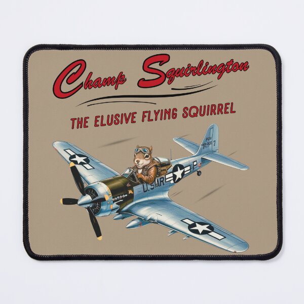 Item preview, Vintage Aviation Squirrel Pilot Humor designed and sold by Uniquely Yours.