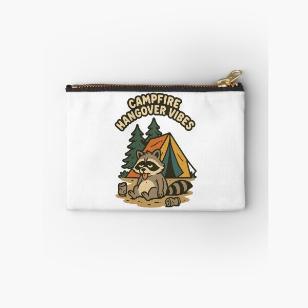Item preview, Campfire Hangover Vibes – Funny Raccoon Camping Design for Outdoorsy Types designed and sold by inkoutninja.
