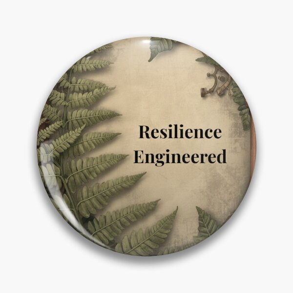 Item preview, Resilience Engineered – Steampunk Botanical Art designed and sold by Whole Words.
