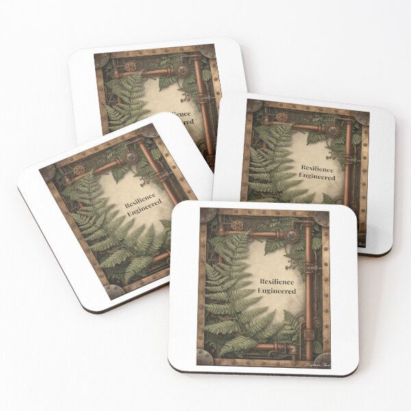 Item preview, Resilience Engineered – Steampunk Botanical Art designed and sold by Whole Words.