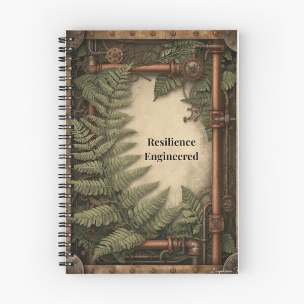Item preview, Resilience Engineered – Steampunk Botanical Art designed and sold by Whole Words.