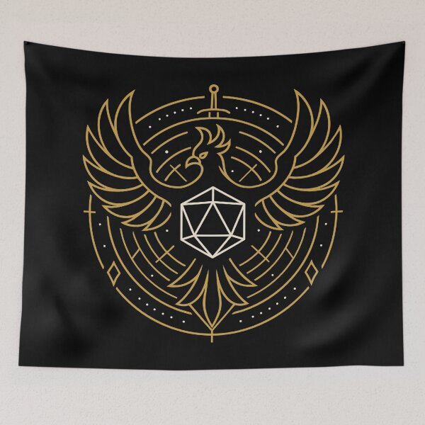 Item preview, Sacred Geometry D20 Dice Phoenix Minimalist Tabletop RPG designed and sold by pixeptional.