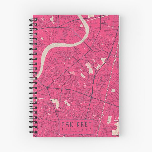 Item preview, Pak Kret City Map of Thailand - Blossom designed and sold by deMAP.