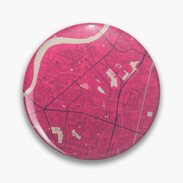 Item preview, Pak Kret City Map of Thailand - Blossom designed and sold by deMAP.