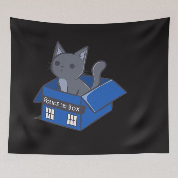 Item preview, Cat In A Blue Box  designed and sold by SavareeHuggins4.