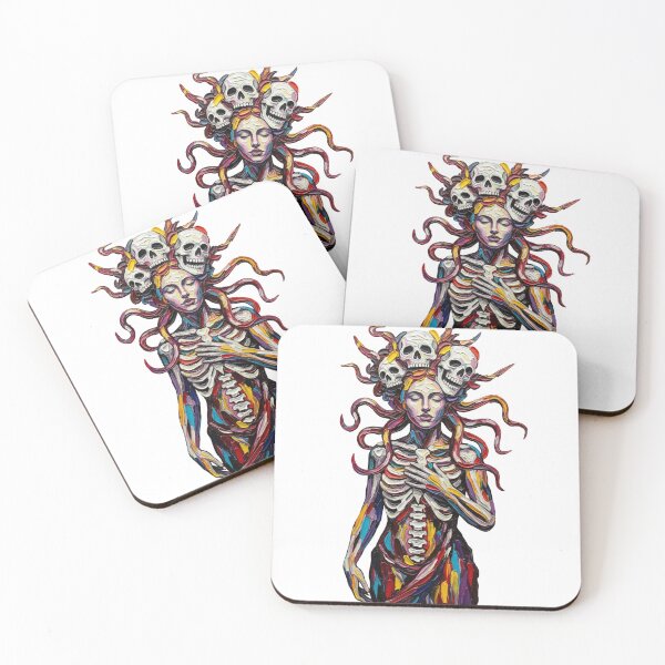 Item preview, Medusa Skeleton with Skulls designed and sold by hshelton.