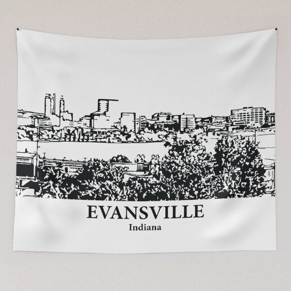 Item preview, Evansville - Indiana designed and sold by Lakeric Cityscapes.