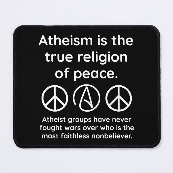 Item preview, Atheism= peace designed and sold by Rachel the Artist .