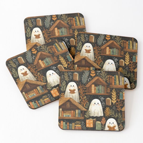 Item preview, Cozy Ghost Library Reading Pattern designed and sold by joannejgg.