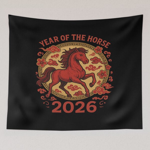Item preview, YEAR OF THE HORSE 2026 - CHINESE NEW YEAR designed and sold by Flavaprints4u.