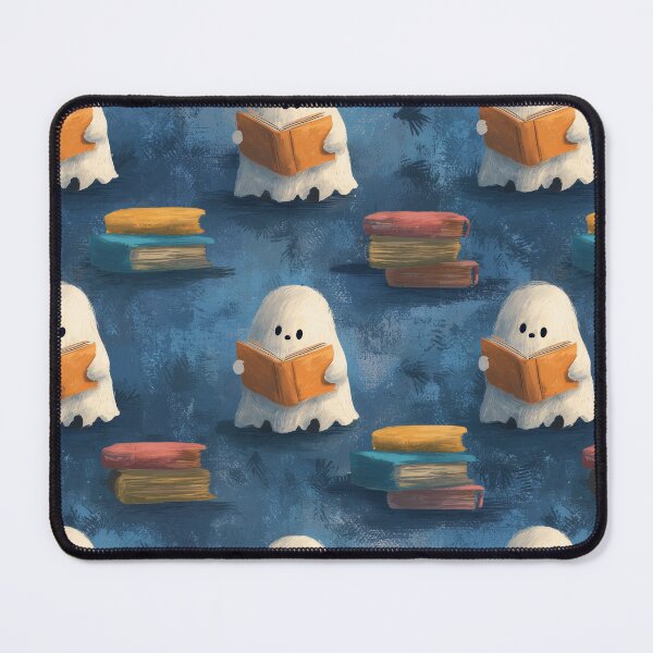 Item preview, Cute Ghost Reading Book Pattern on Blue designed and sold by joannejgg.