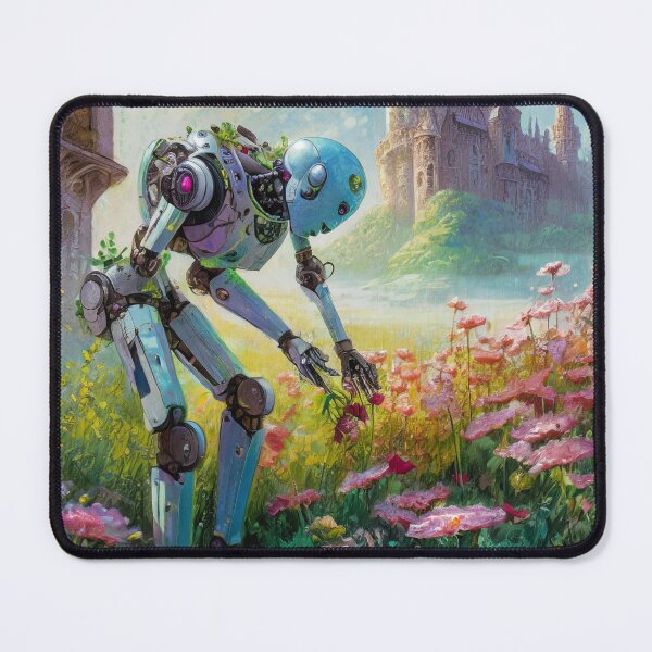 Item preview, Robot Smelling the Flowers designed and sold by Feral Confetti.