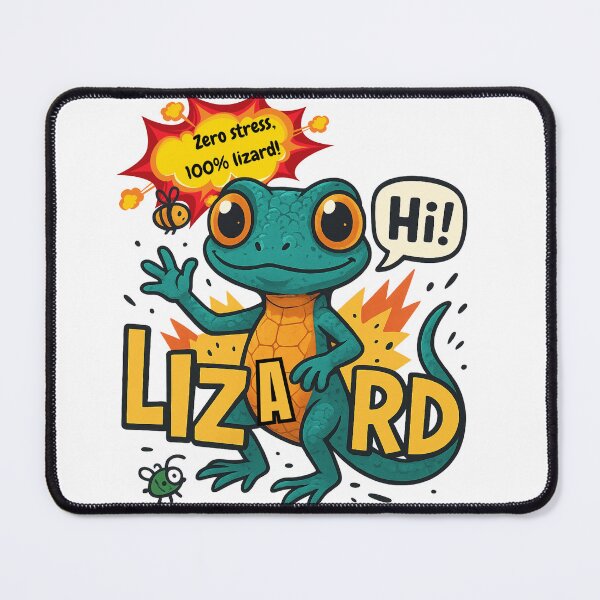 Item preview, Happy Lizard Vibes – Zero Stress, 100% Lizard designed and sold by koreaInPrint.