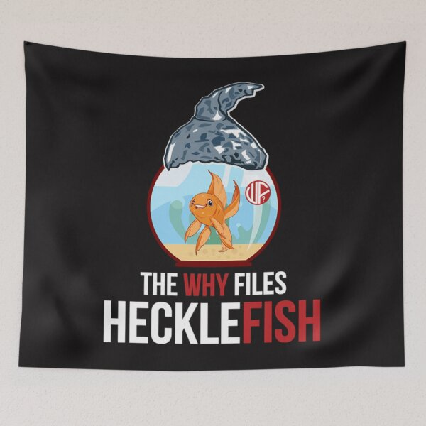 Item preview, The Why Files Black Hecklefish designed and sold by NicholasMorena.
