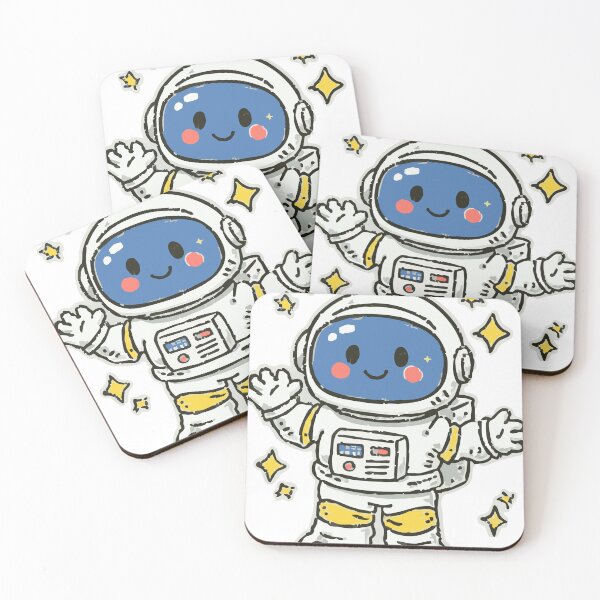 Item preview, Happy Little Astronaut Cartoon Drawing designed and sold by AGraphic11.