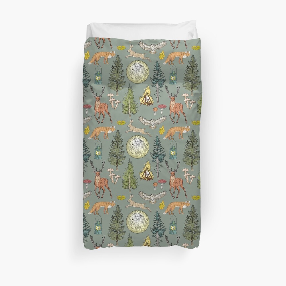 Forest adventure pattern Duvet Cover