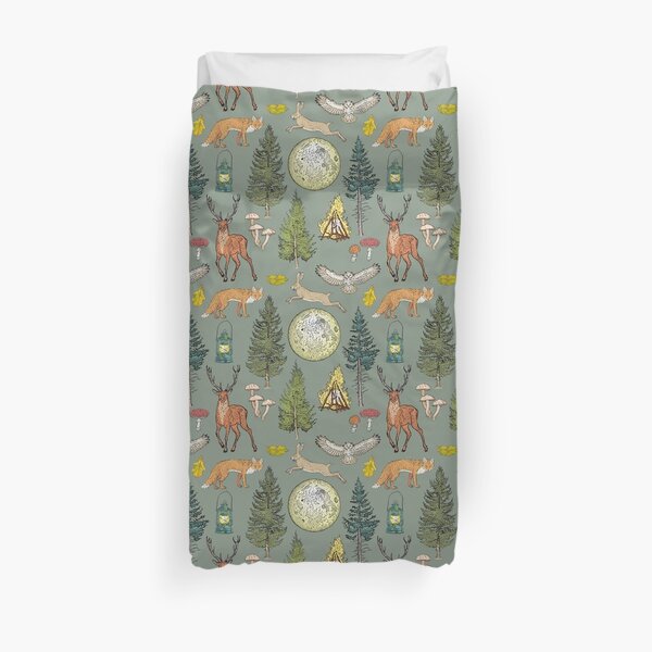 Forest adventure pattern Duvet Cover