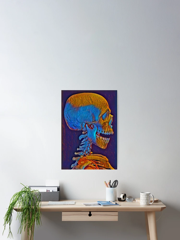 Thumbnail 2 of 3, Poster, Violet skeleton designed and sold by AndroidZ.