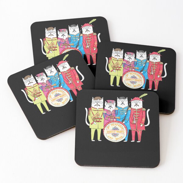 Item preview, Banda de gatos de corazones solitarios de SGT Peppurrs designed and sold by BillyBradya.