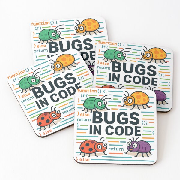 Item preview, Bugs in Code: Cute Programming Error Illustration designed and sold by optimusprime39.