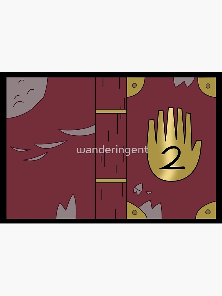 "Journal 2 Gravity Falls" Hardcover Journal for Sale by wanderingent