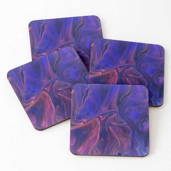 Item preview, Velvet Folds in Purple - Abstract Acrylic Art by Fluid Nature designed and sold by vmajzlik.