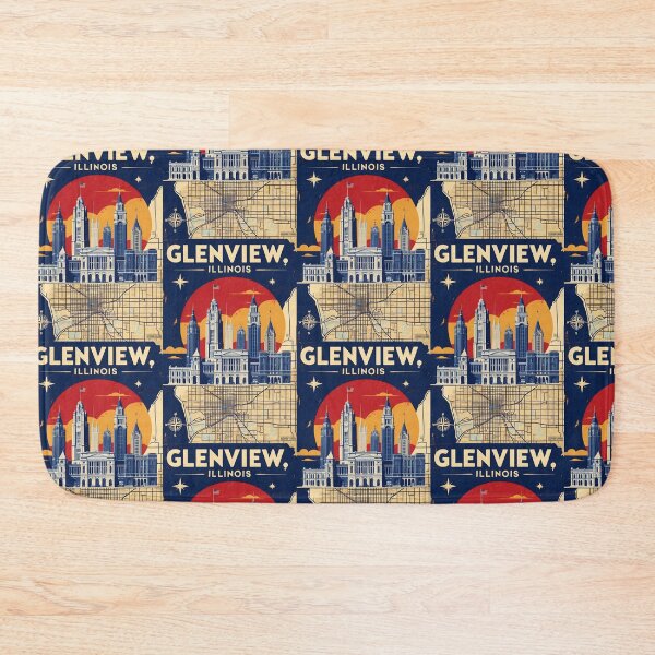 Item preview, Glenview Illinois 1950s USA Vintage Travel Tourism designed and sold by TravelersGems.