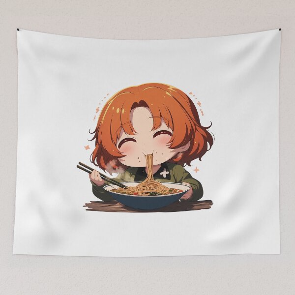 Item preview, Orange Pekoe Girls und Panzer Anime Ramen Kawaii Happy Chibi designed and sold by Spraykart.