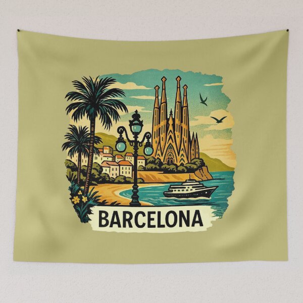 Item preview, Barcelona - Spain's Mediterranean Jewel designed and sold by Myra365Art.