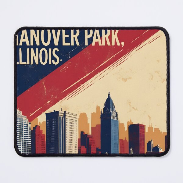 Item preview, Hanover Park Illinois 1950s USA Vintage Travel Tourism designed and sold by TravelersGems.