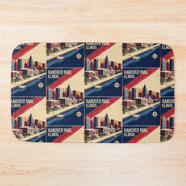 Item preview, Hanover Park Illinois 1950s USA Vintage Travel Tourism designed and sold by TravelersGems.