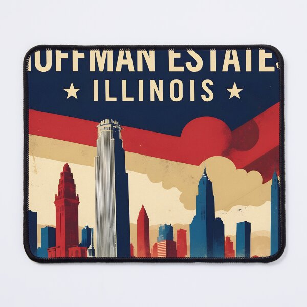 Item preview, Hoffman Estates Illinois 1950s USA Vintage Travel Tourism designed and sold by TravelersGems.