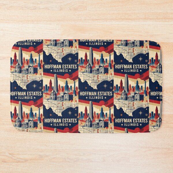 Item preview, Hoffman Estates Illinois 1950s USA Vintage Travel Tourism designed and sold by TravelersGems.