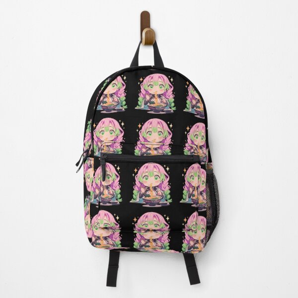 Item preview, Mitsuri Kanroji Demon Slayer Anime Ramen Pink Hair Cute Chibi designed and sold by Spraykart.