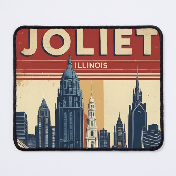 Item preview, Joliet Illinois 1950s USA Vintage Travel Tourism designed and sold by TravelersGems.