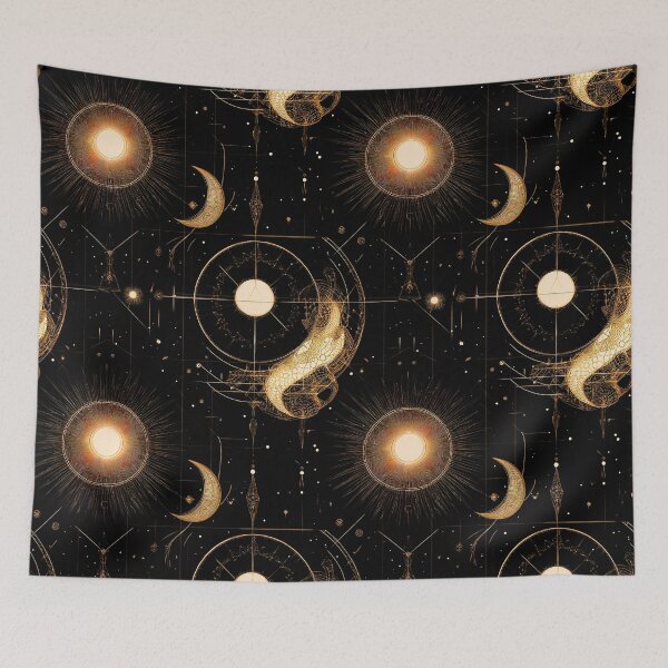 Item preview, Cosmic Constellations Sun Moon and Stars  designed and sold by LabMandala.
