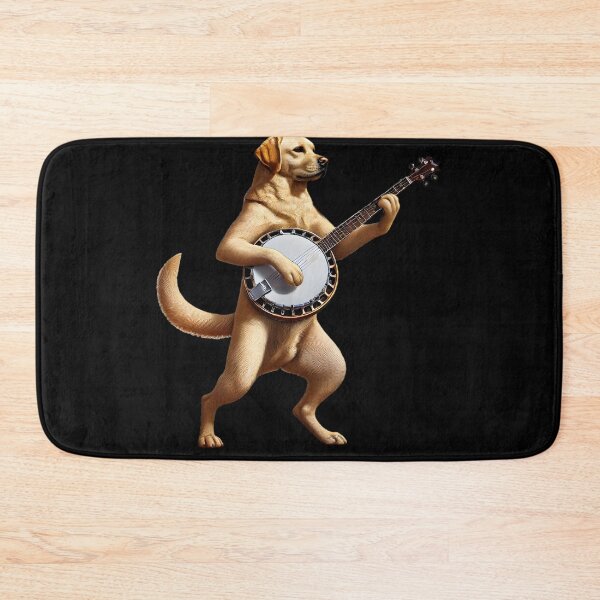 Item preview, Labrador Retriever Playing Banjo Player Dog Lover designed and sold by Kimberley King Art  King Art.