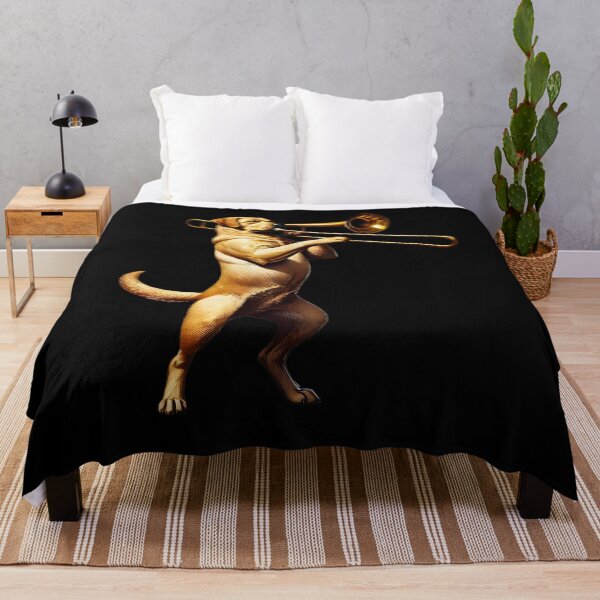 Item preview, Labrador Retriever Playing Trombone Player Dog Lover designed and sold by Kimberley King Art King Art.