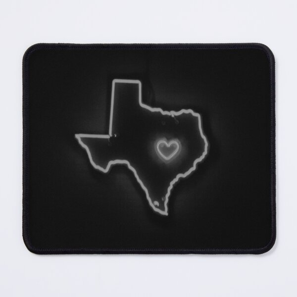 Item preview, Black and White Austin Texas Neon Sign with Heart – Lone Star State Pride designed and sold by BarrelbugDesign.