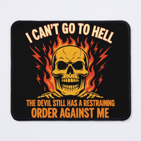 Item preview, Hell Skull Devil Restraining Order Design designed and sold by VArtInnovation.