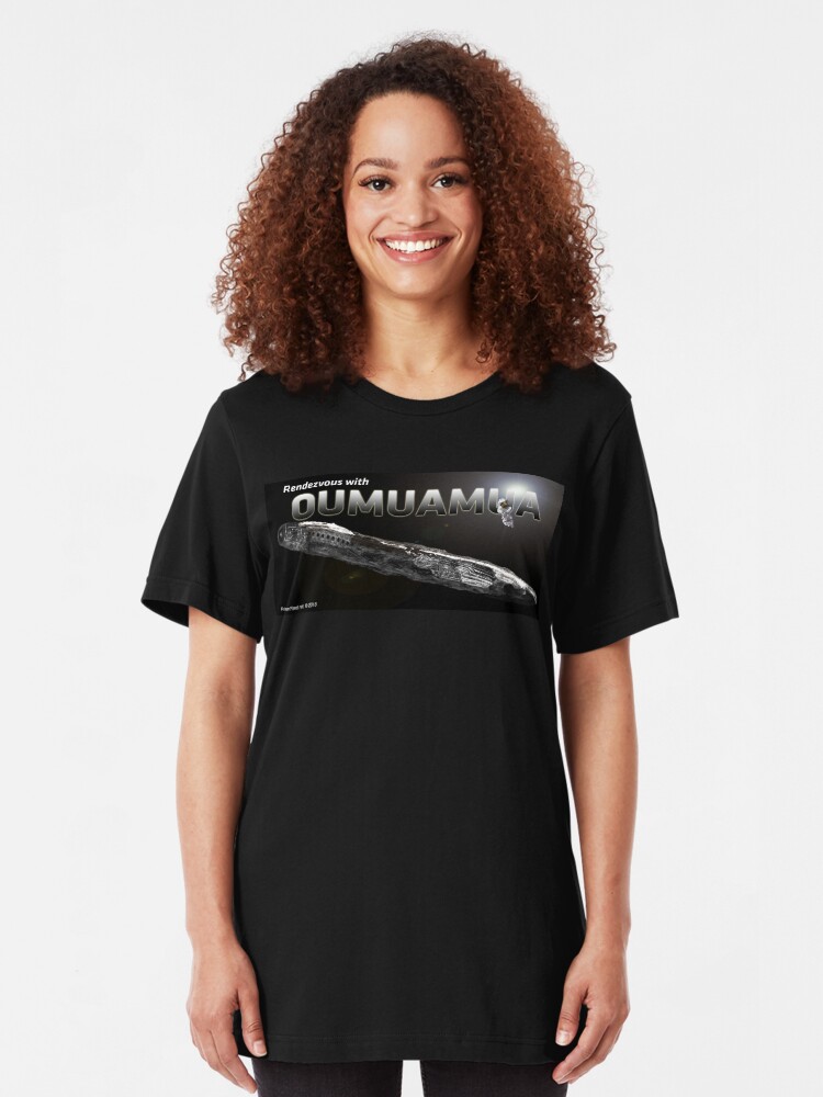 Alternate view of Rendezvous with Oumuamua Slim Fit T-Shirt