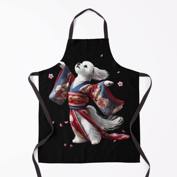 Artikelvorschau, Malteser Japanische Kunst Kimono Harajuku Hundeliebhaber entworfen und verkauft von Kimberley King Art King Art.