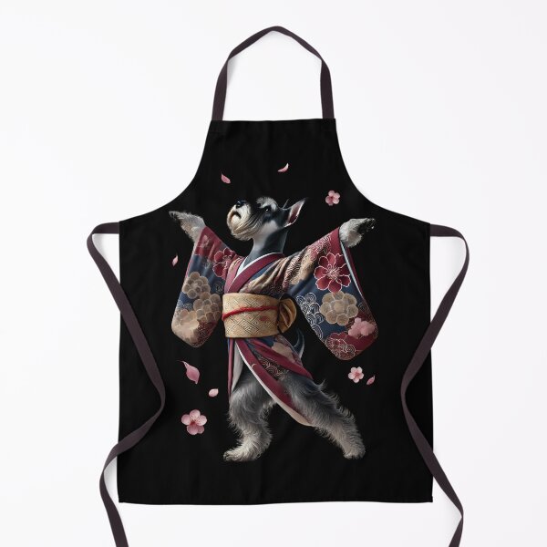 Artikelvorschau, Zwergschnauzer Japanische Kunst Kimono Harajuku Hundeliebhaber entworfen und verkauft von Kimberley King Art King Art.
