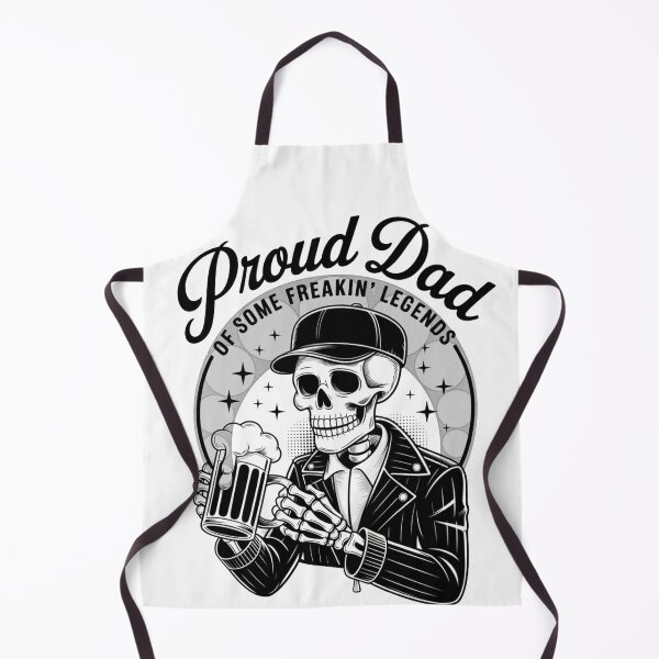 Item preview, Proud Dad Skeleton :Vintage Skull Biker Beer Design designed and sold by AlienTechs.