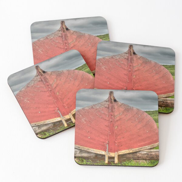 Item preview, Red Fishing Boat ~ Fortress of Louisbourg designed and sold by Roxane Bay.