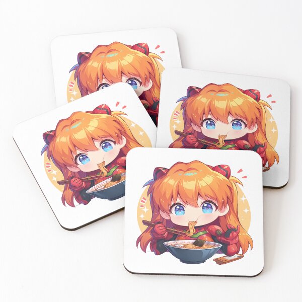 Item preview, Soryu Neon Asuka Langley Evangelion Anime Girl Ramen Glare designed and sold by 108Recordings.