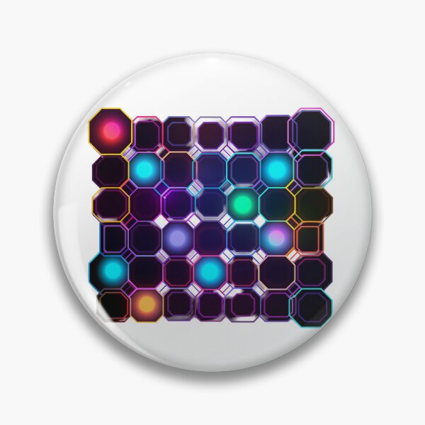 Item preview, Glowing Hexagon Grid designed and sold by New-School-Wave.