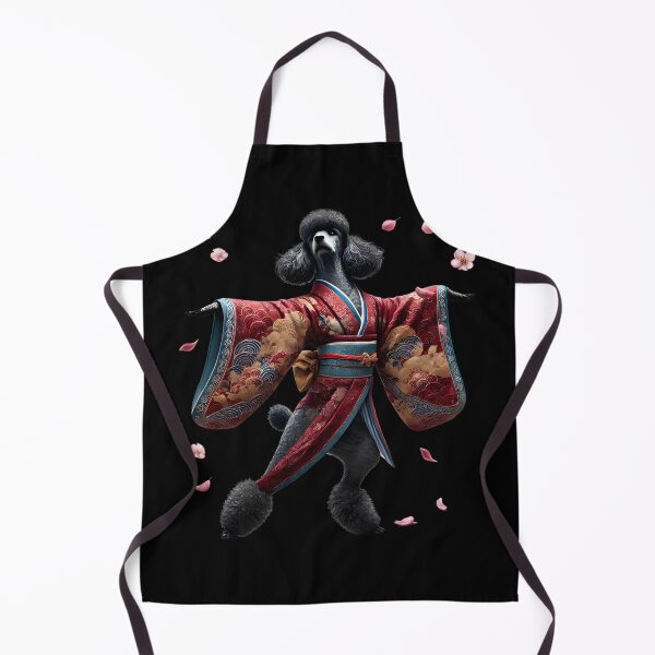 Artikelvorschau, Pudel Japanische Kunst Kimono Harajuku Hundeliebhaber entworfen und verkauft von Kimberley King Art King Art.