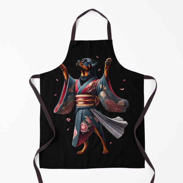 Artikelvorschau, Rottweiler Japanischer Kunst-Kimono Harajuku Hundeliebhaber entworfen und verkauft von Kimberley King Art King Art.