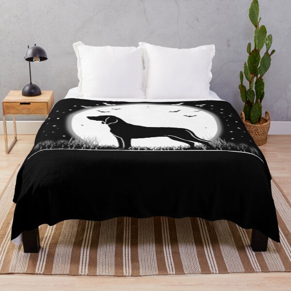 Item preview, Redbone Dog – Halloween Moon Silhouette designed and sold by The Real Life Symphony.